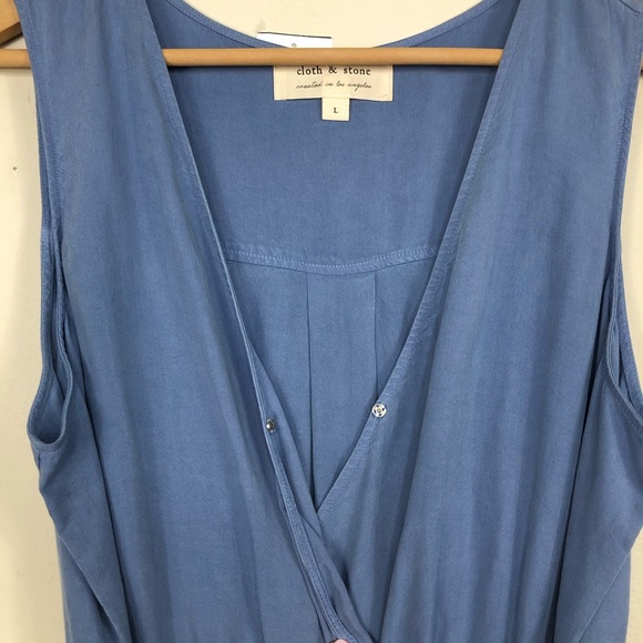 ❎SOLD Cloth & Stone Wide Leg Jumpsuit Wrap Breezy - Picture 7 of 15